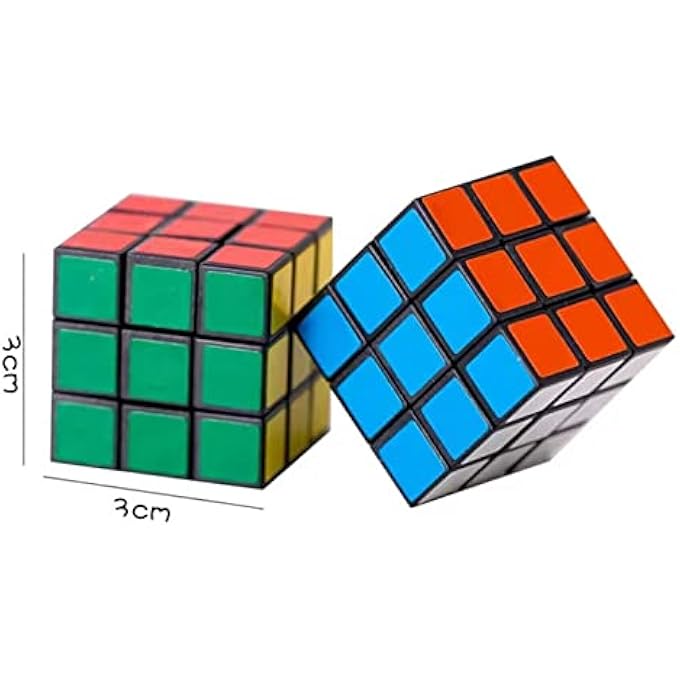 MINI MAGIC CUBE 15 PIECES RUBIKS CUBE SPEED CUBE MAGIC CUBE MINI SET 3D PUZZLE TOY BRAINTEASER SMALL GIFTS FOR CHILDREN ADULTS BEGINNERS (3 X 3 X 3 CM) - Image 2